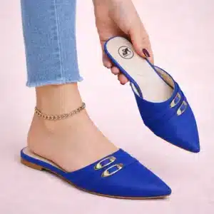 Pointed Toe Mule Flats
