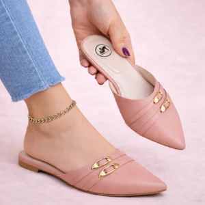 Pointed Toe Mule Flats